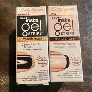 LOT Of 2 Sally Hansen French Mani Insta Gel Nail Polish Strips
